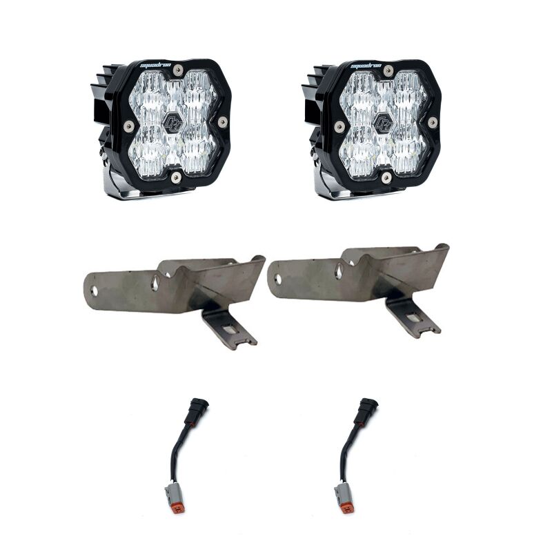Ford Super Duty Fog Light Pocket Kit - Baja Designs - Squadron 2.0 Sport - `99-`10